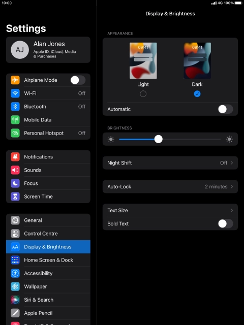 Press the indicator next to Press the indicator next to