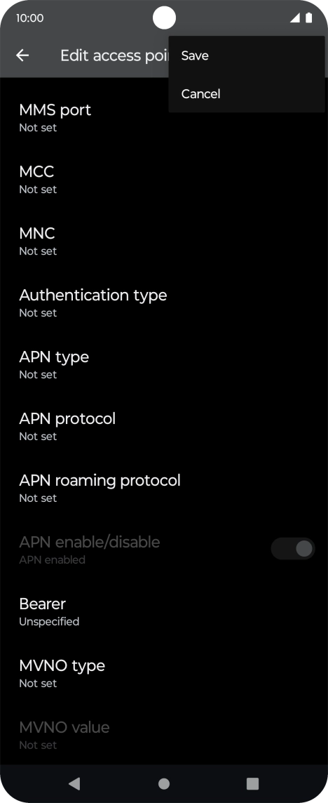 Press Save. Press Save.