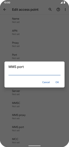 Key in 8080 and press OK. Key in 8080 and press OK.