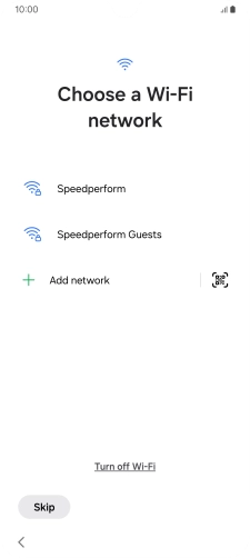 Press the required Wi-Fi network. Press the required Wi-Fi network.