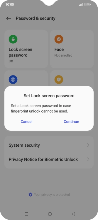 Press Continue. Press Continue.