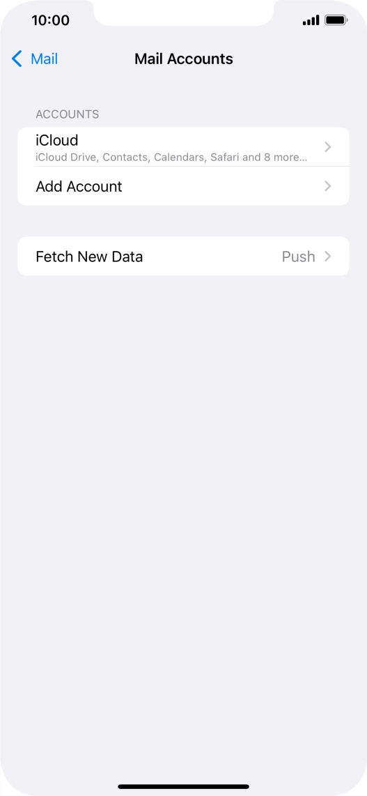 Press Add Account. Press Add Account.