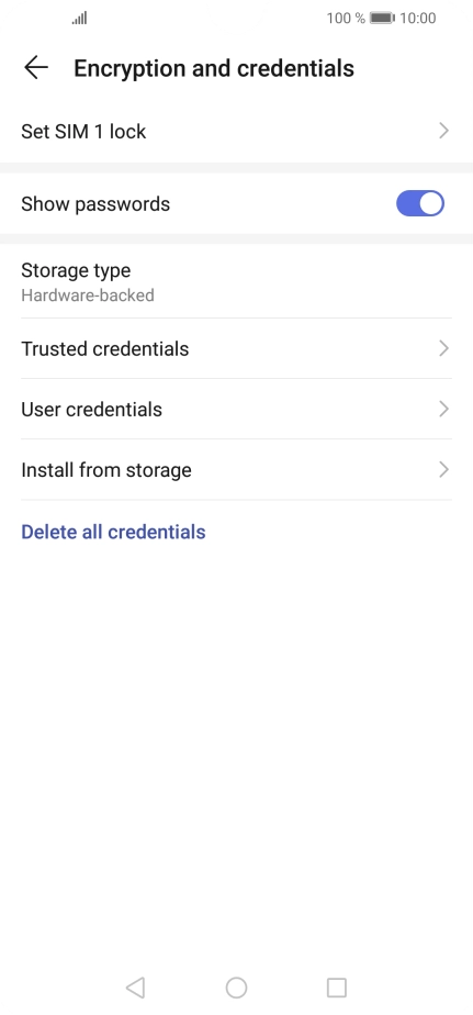 Press Set SIM lock. Press Set SIM lock.