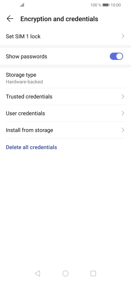 Press Set SIM lock. Press Set SIM lock.