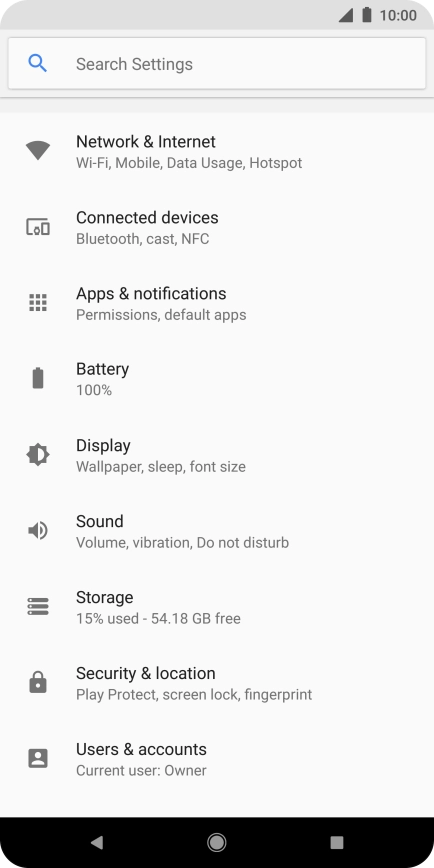 Press Apps & notifications. Press Apps & notifications.