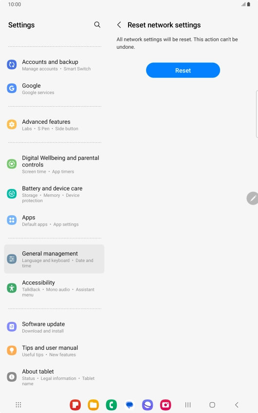 Press Reset. Press Reset.