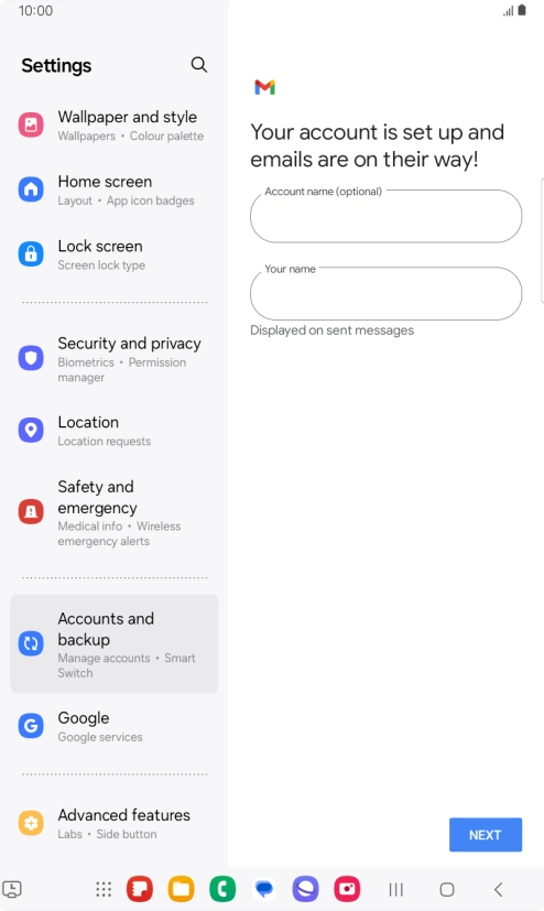 Press the field below Press the field below