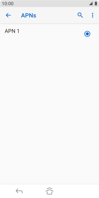 Press the menu icon. Press the menu icon.