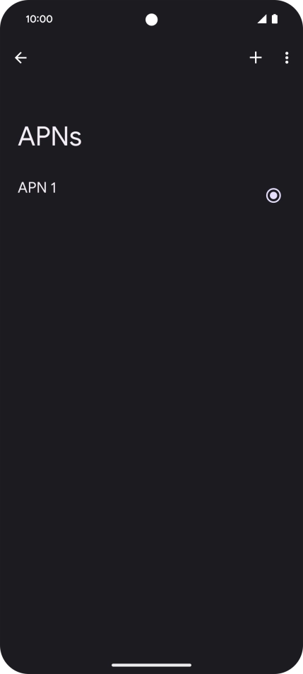 Press the add icon. Press the add icon.