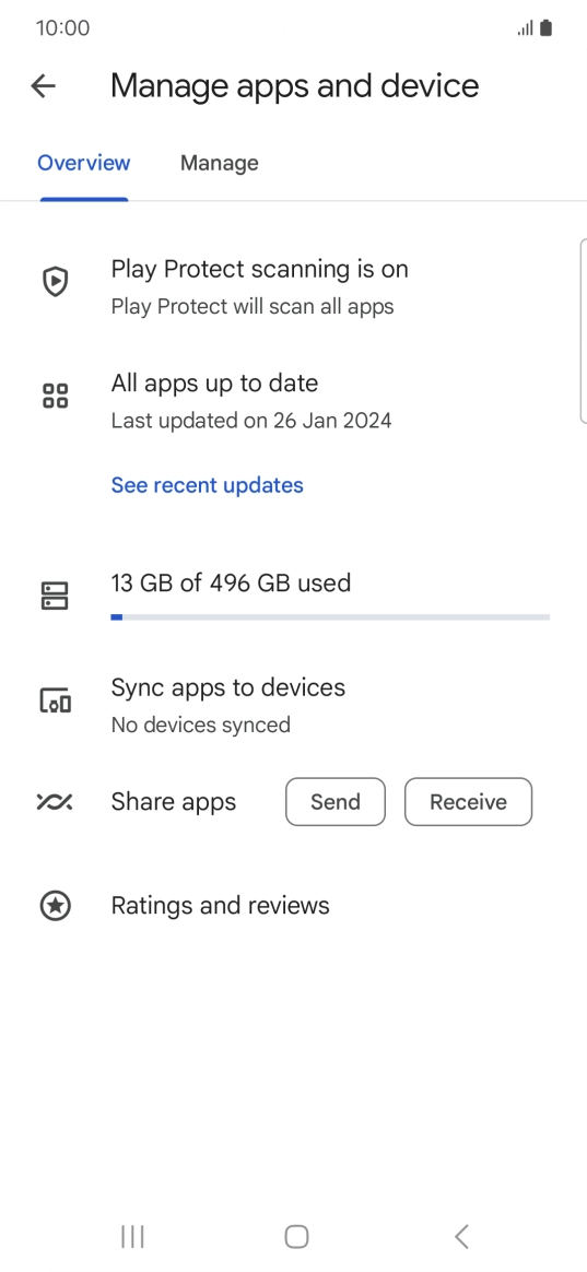 Press Manage. Press Manage.
