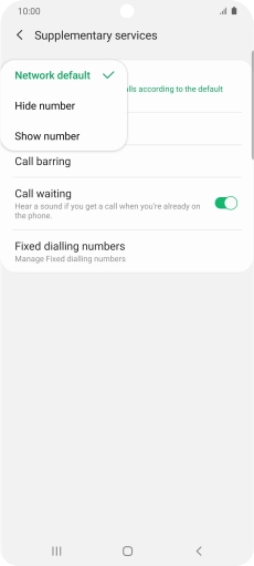 Press Show number to turn on caller identification. Press Show number to turn on caller identification.