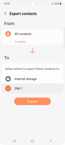 Press Export. Press Export.