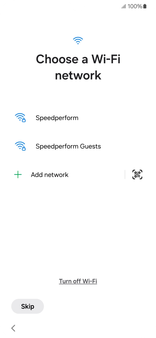 Press the required Wi-Fi network. Press the required Wi-Fi network.