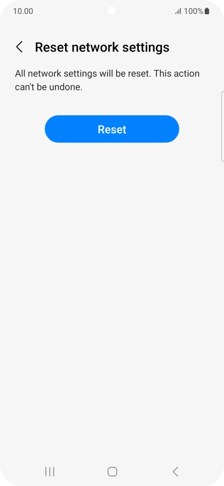 Press Reset. Press Reset.