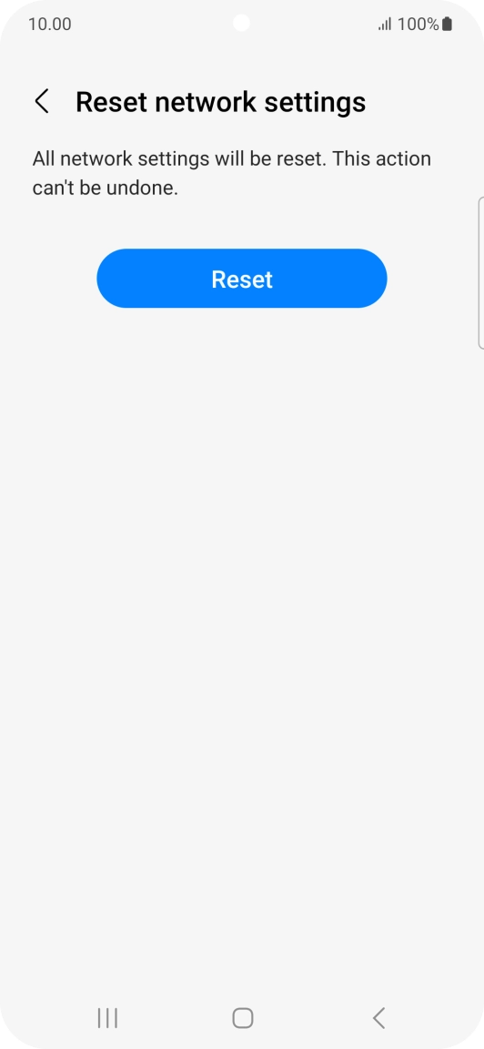 Press Reset. Press Reset.