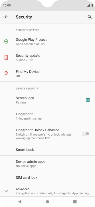 Press Screen lock and key in the current phone lock code. Press Screen lock and key in the current phone lock code.