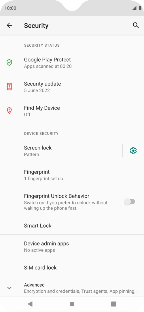Press Screen lock and key in the current phone lock code. Press Screen lock and key in the current phone lock code.