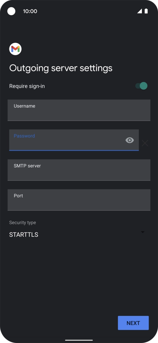 Press the field below Press the field below
