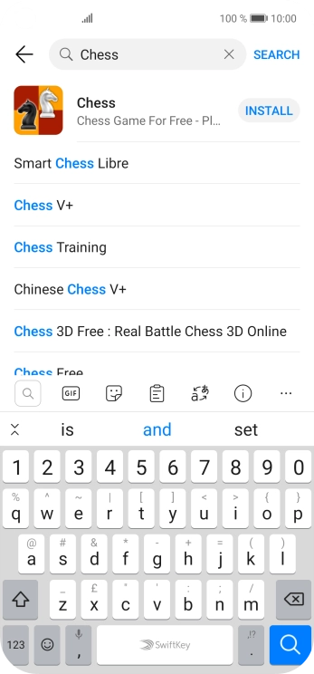Key in the name or subject of the required app and press the search icon. Key in the name or subject of the required app and press the search icon.