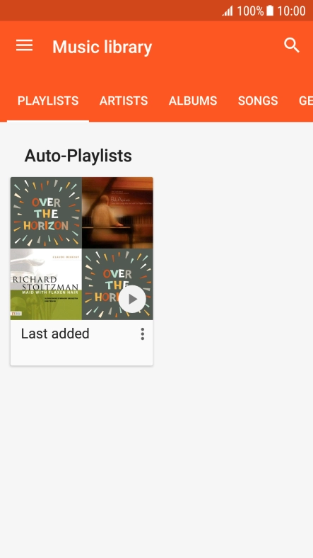 Press the required category. Press the required category.