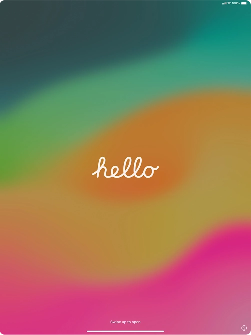 Slide your finger upwards starting from the bottom of the screen. Slide your finger upwards starting from the bottom of the screen.