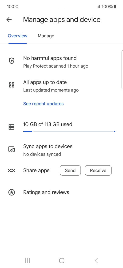 Press Manage. Press Manage.