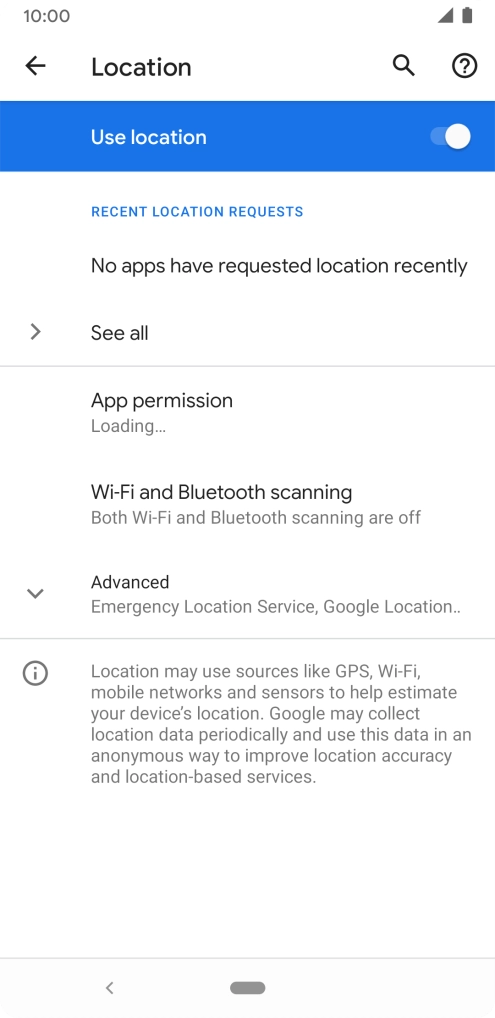 Press App permission. Press App permission.