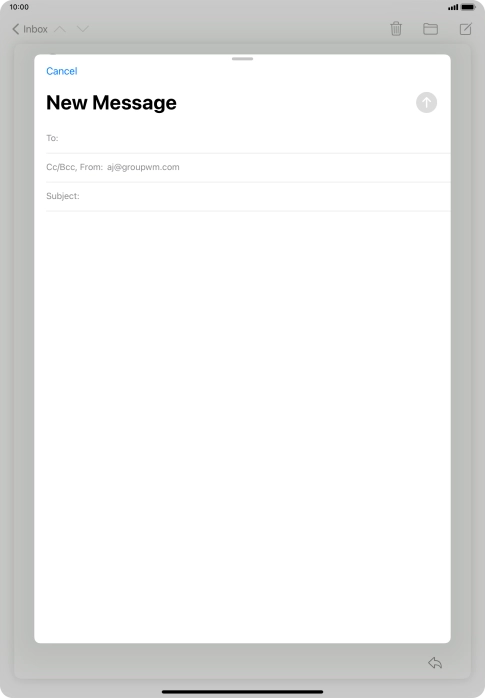 Press To: and key in the first letters of the recipient's name. Press To: and key in the first letters of the recipient's name.