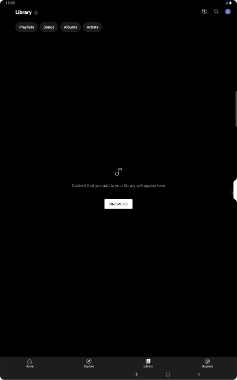 Press the drop down list. Press the drop down list.
