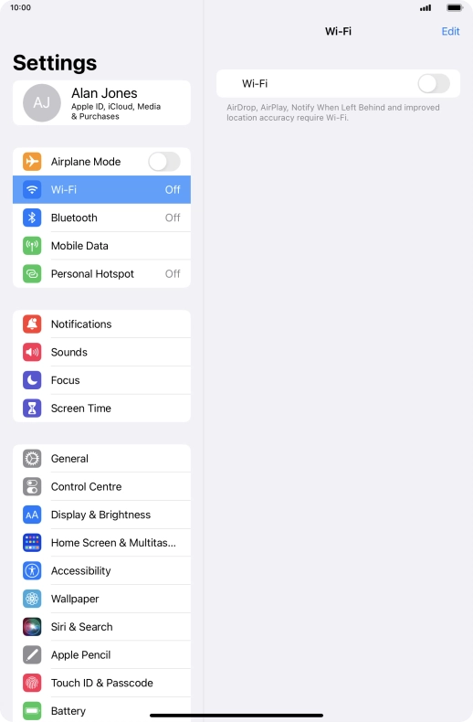 Press the indicator next to Press the indicator next to