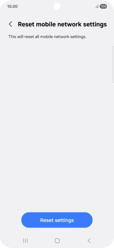 Press Reset settings. Press Reset settings.