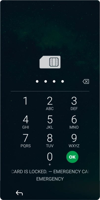 If you're asked to key in your PIN, do so and press OK. The default PIN is 1111. If you're asked to key in your PIN, do so and press OK. The default PIN is 1111.