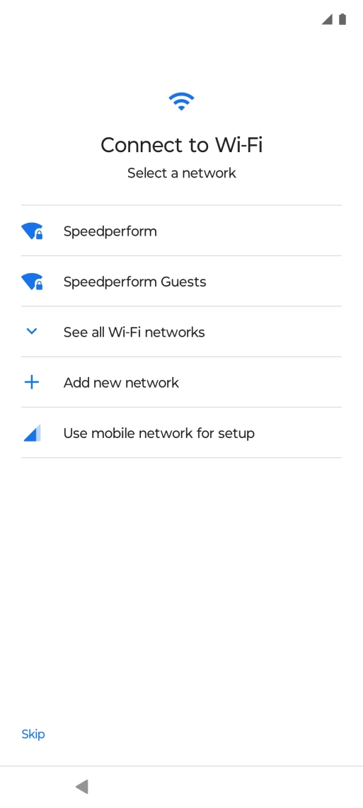 Press the required Wi-Fi network. Press the required Wi-Fi network.