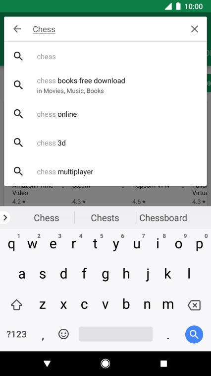 Key in the name or subject of the required app and press the search icon. Key in the name or subject of the required app and press the search icon.