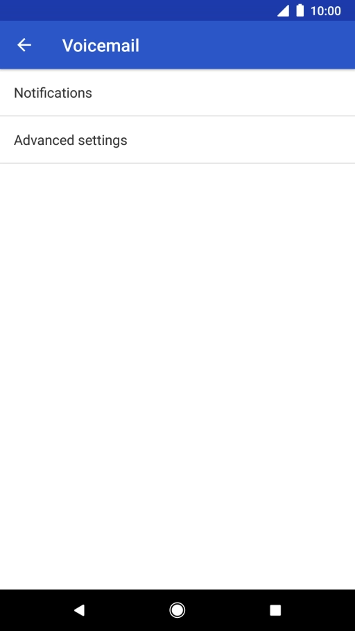 Press Advanced settings. Press Advanced settings.