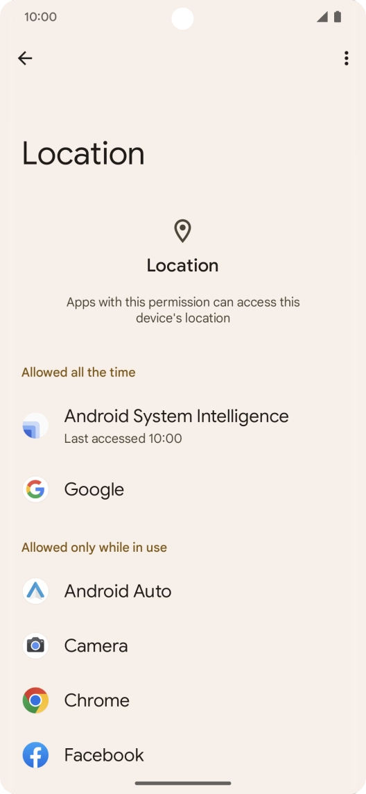 Press the required app. Press the required app.