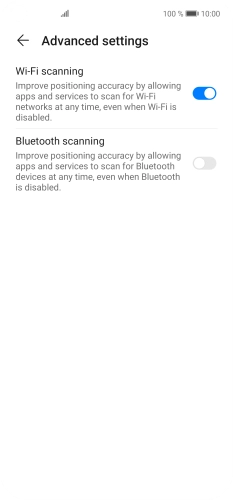 Press the indicator next to Press the indicator next to