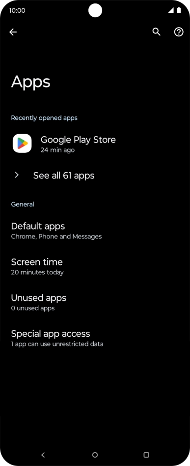 Press See all apps. Press See all apps.