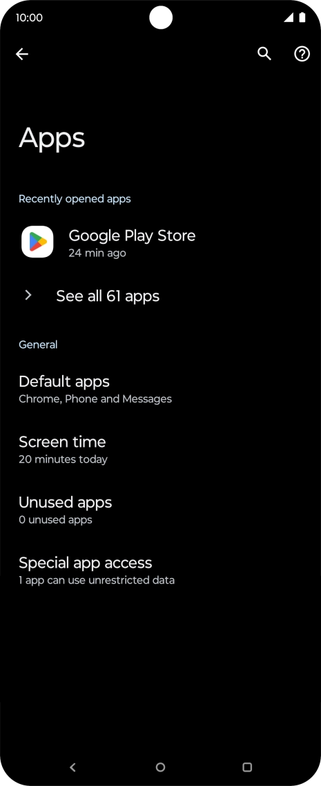 Press See all apps. Press See all apps.