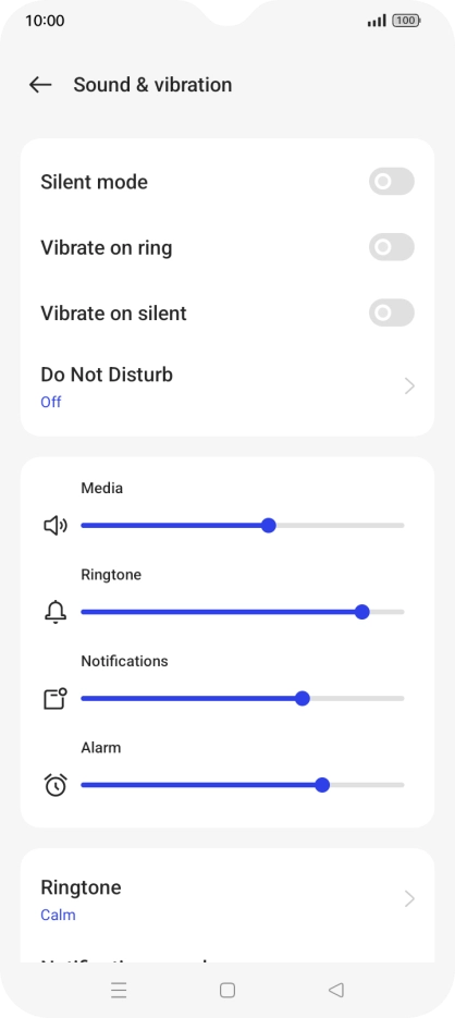 Press Ringtone. Press Ringtone.