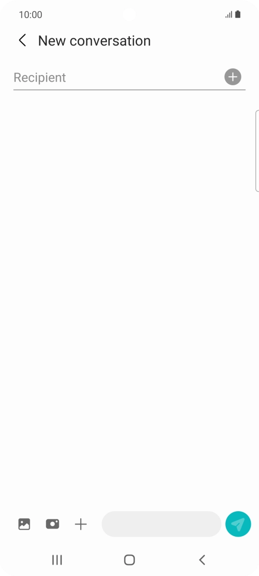 Press the search field and key in the first letters of the recipient's name. Press the search field and key in the first letters of the recipient's name.