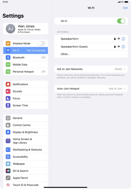 Press the required Wi-Fi network and key in the password for the Wi-Fi network. Press the required Wi-Fi network and key in the password for the Wi-Fi network.