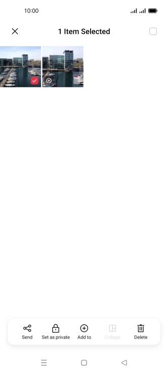 Press the select all icon. Press the select all icon.