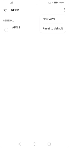 Press New APN. Press New APN.