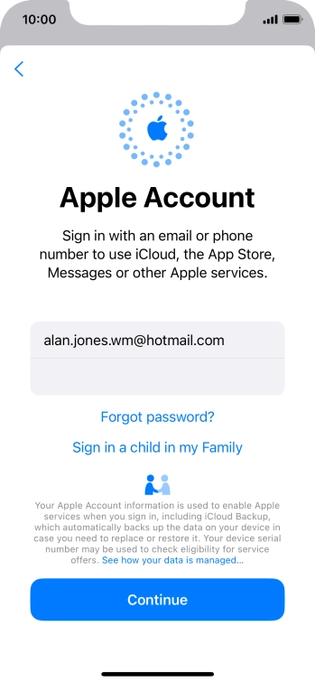 Press Continue. Press Continue.