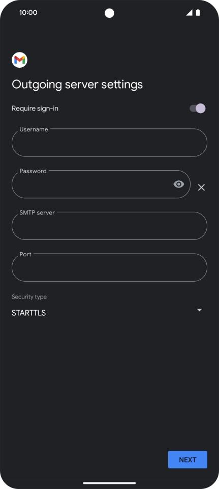 Press the indicator next to Press the indicator next to