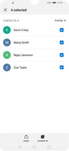 Press Export. Press Export.