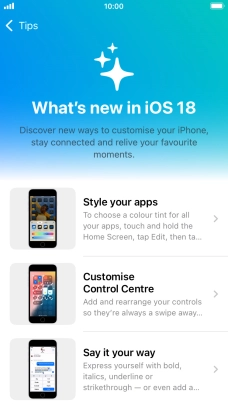 Press the Home key to return to the home screen. Press the Home key to return to the home screen.