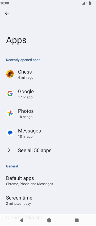 Press See all apps. Press See all apps.