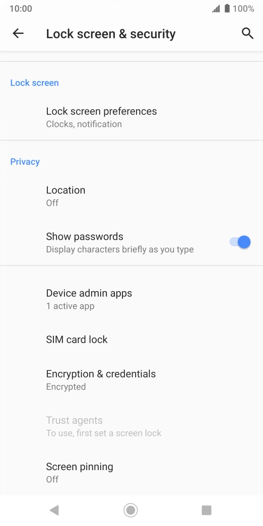 Press SIM card lock. Press SIM card lock.